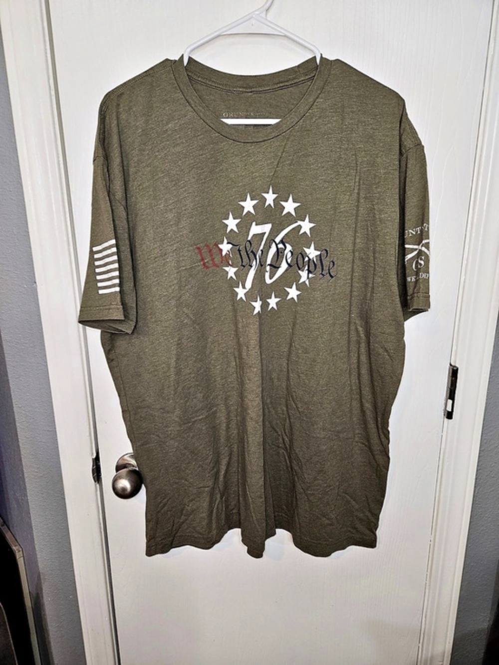 Grunt Style 1776 Flag T-Shirt Graphic Tee Size 2X
